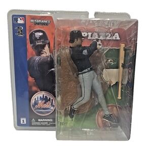 McFarlane's SportsPics MLB Series 1 MIKE PIAZZA Rare Black Variant Mets Figure